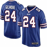 Nike Men & Women & Youth Bills #24 Gilmore Blue Team Color Game Jersey,baseball caps,new era cap wholesale,wholesale hats